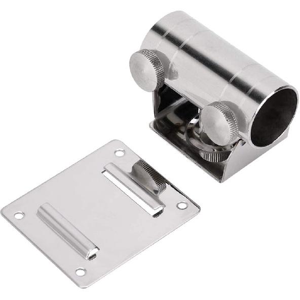 Umbrella Base Stainless Steel Detachable Umbrella Holder High Strength Adjustable Stainless Steel Umbrella Holder Bracket Stand Base for Fishing Box