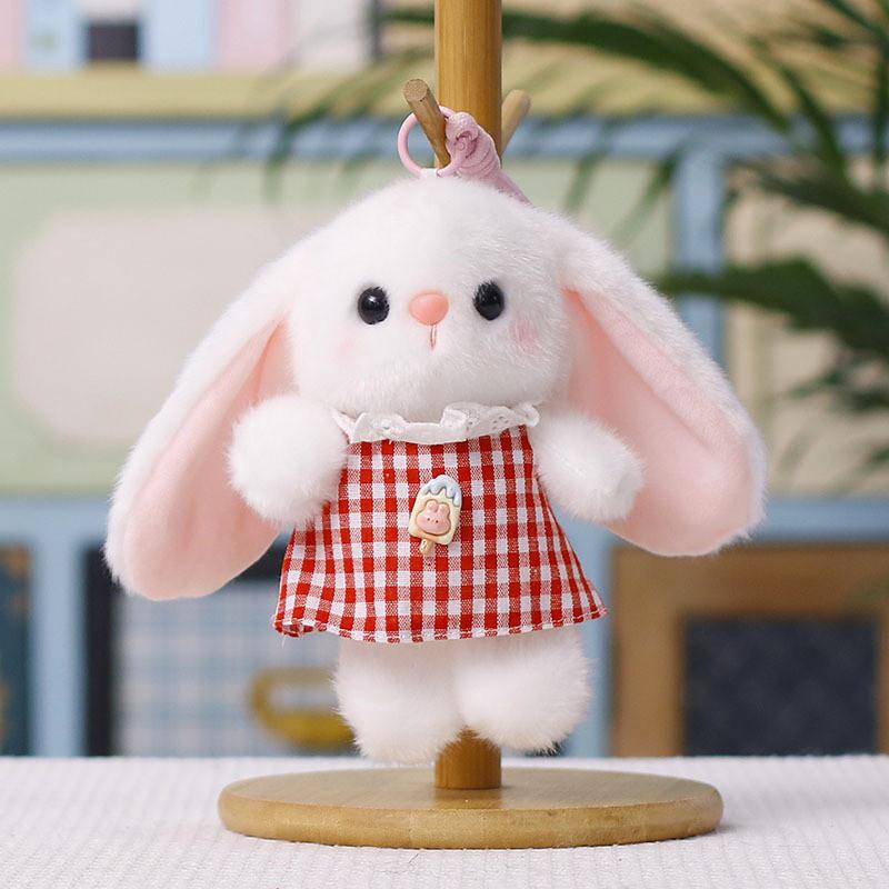 Plush Bunny Hanging Decor With Flower Dress For Kids Gift