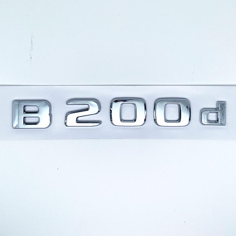 3D Letters B180 B200 B220 B250 B260 B200d 4Matic ABS Emblem for Benz B W246 W247 W242 Car Trunk Rear Logo Sticker