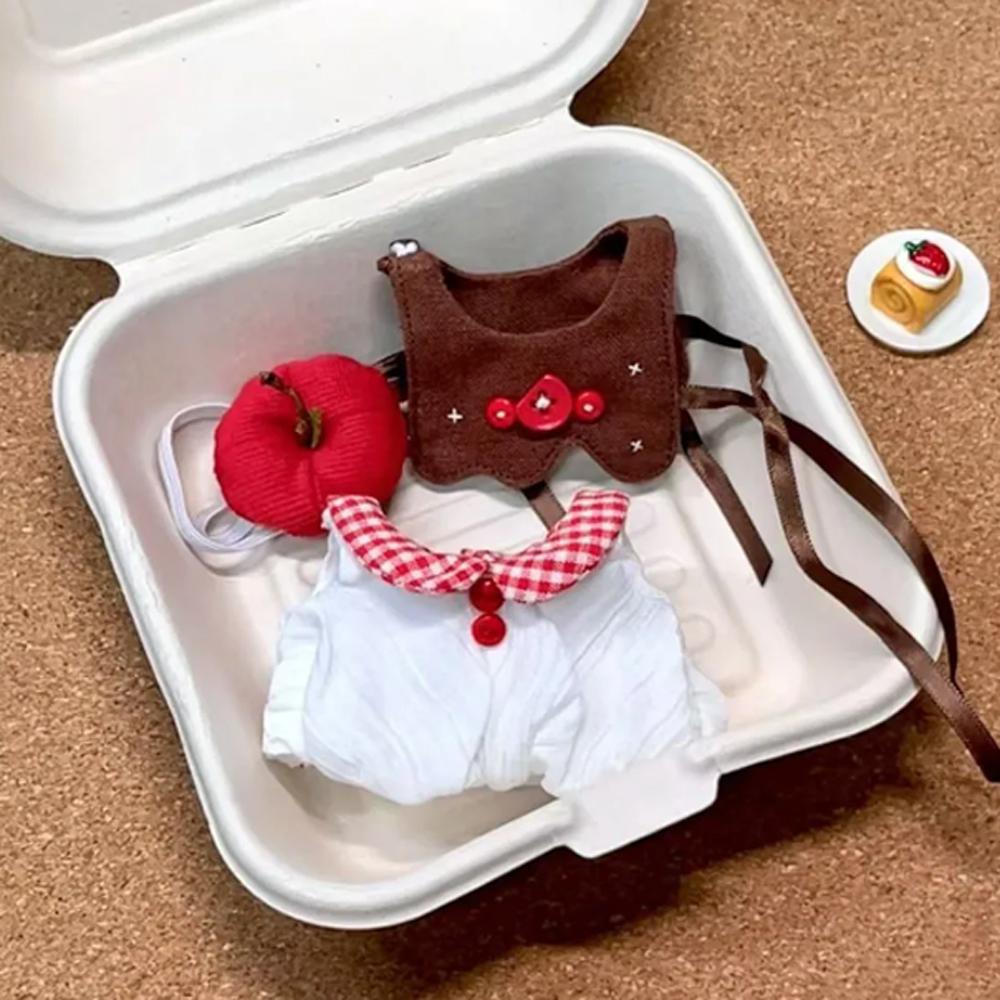 Fruit Cake 10cm Cotton Doll Clothes Suit Doll Dress Up Clothes Set  Clothes Chang Game