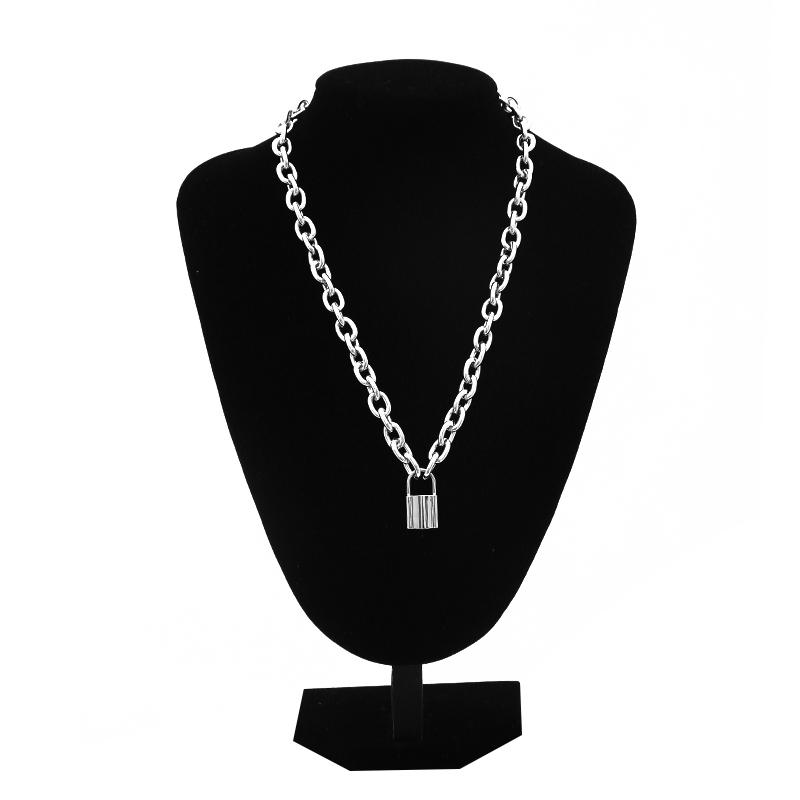 Chain On The Neck Thick Massive Chunky Choker Grunge Girl Chokers Goth Jewelry Kpop Aesthetic Decorations For Women Accessories
