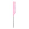 Rat Tail Combs Carbon Fiber Metal Portable Solid Lightweight Heat-resisting Electrostatic Prevention Hair Pick