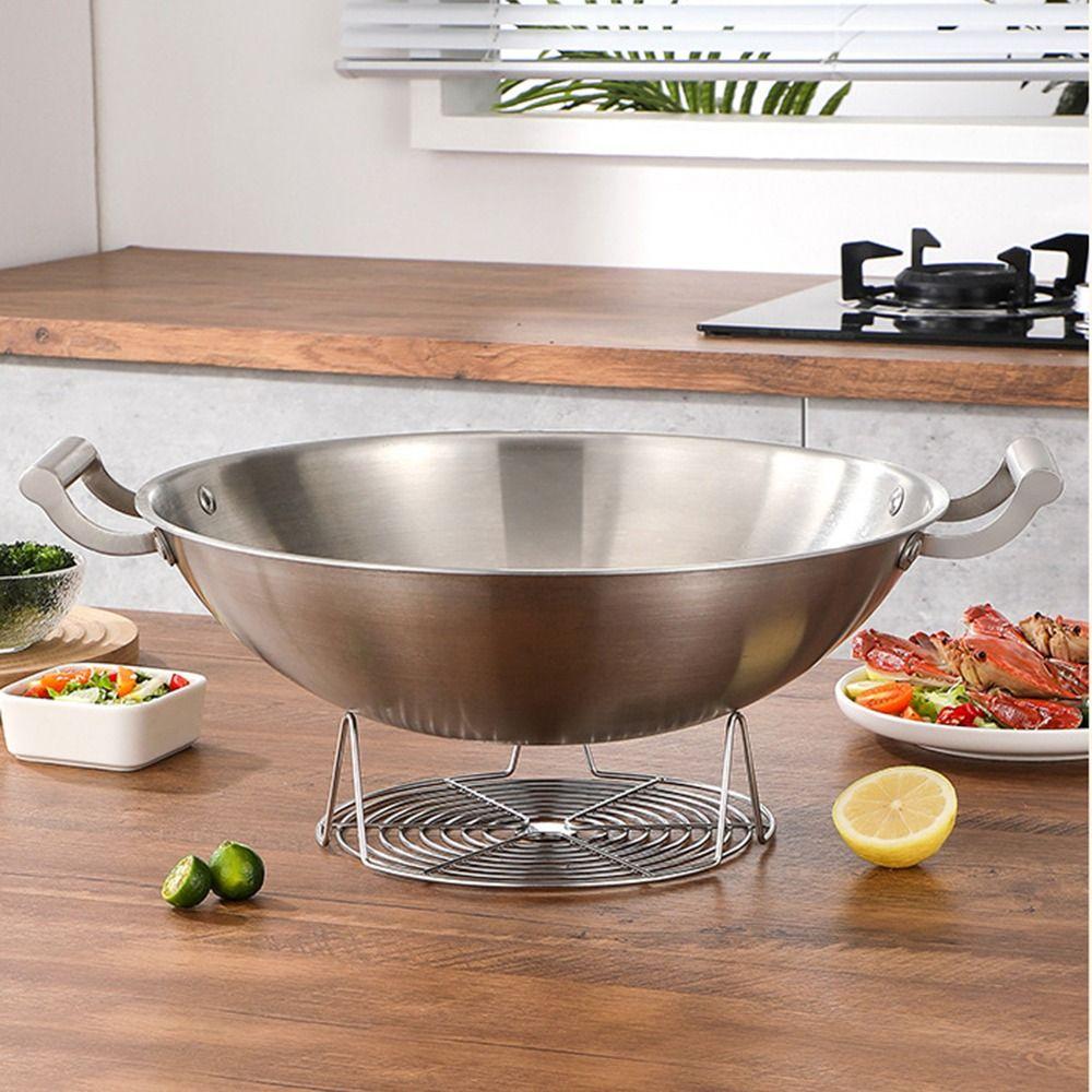 Heighted Foot Stainless Steel Steamer Rack Stackable Kitchen Steamer Holder  Multiple Cookware