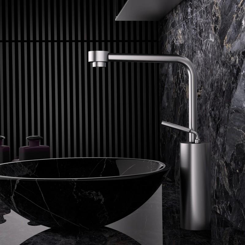 Tuqiu Brushed Gold Bathroom Faucet Basin Faucet Hot Cold Black Sink Faucet Brass Faucet Kitchen Faucet Swivel Sink Water Crane