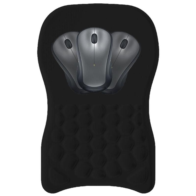 Ergonomic Mouse Pad with Wrist Support, Gaming Mouse Mat with Gel Wrist Rest, Easy Typing & Pains Relief for Home Office