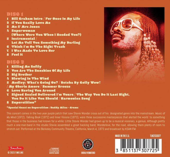 Cd variete internationale Timeline Live Berkeley Radio Broadcast 1973