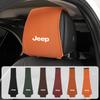 Car Logo Headrest Cover Leather Storage Neck Pillow Case Accessories For Jeep Renegade Compass Grand-Cherokee Wrangler-JK ALW1