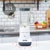Yamazen Juicer, Ice Crushing, Juice Mixer, 1000ml, Vegetable, Fruit, Smoothie, Glass Bottle, Blender, Votre, White, MJA-G100(W)