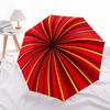 1pc Sunburst Pattern Automatic Open/close Umbrella, 8-Rib sturdy structure, Auto Folding/Opening, Portable Travel Umbrella for Women,052