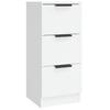 Sideboards 3 pcs White Particleboard