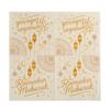 Pack of 20 Premium Disposable Napkins Feature Gold Foil Embellishment Ideal for Holiday Celebration Party Supplies