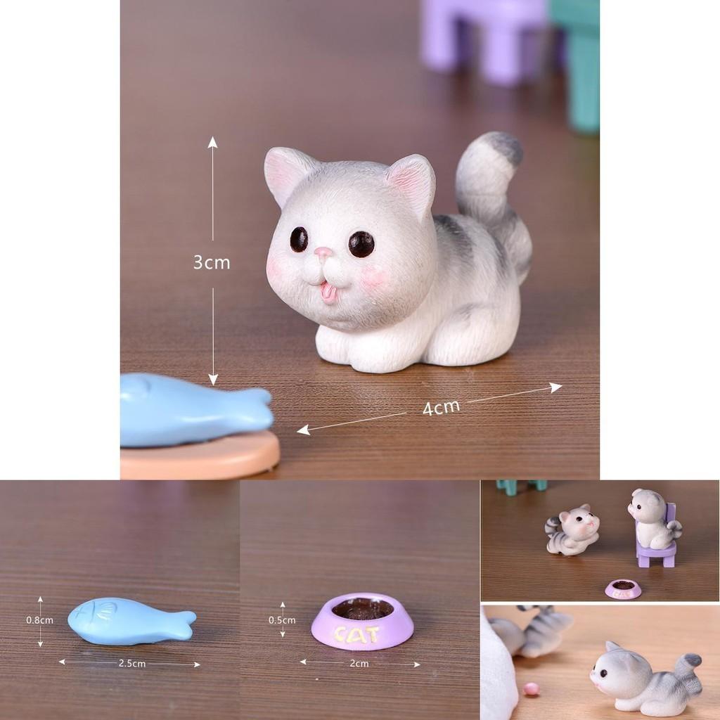 Delightful Cartoon Cat Design Mini Cat Dolls Ideal For Creative Cake Decorations And Gifts