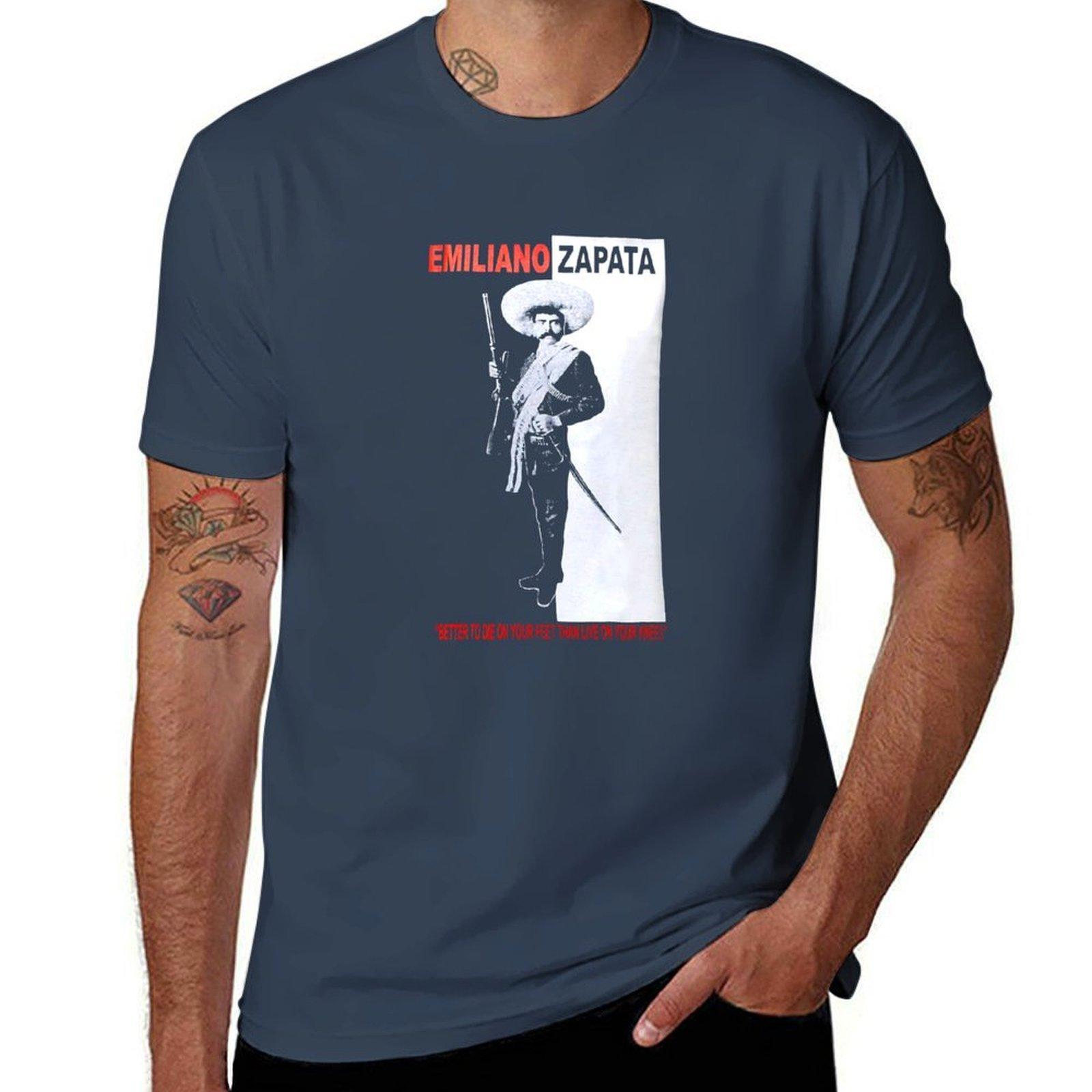 Emiliano Zapata TShirt Casual Light Summer Short Sleeve Top S