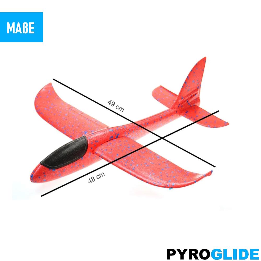 PYROGLIDE Styrofoam Plane, Throw Glider, Glider XXL Styrofoam Plane, Airplane