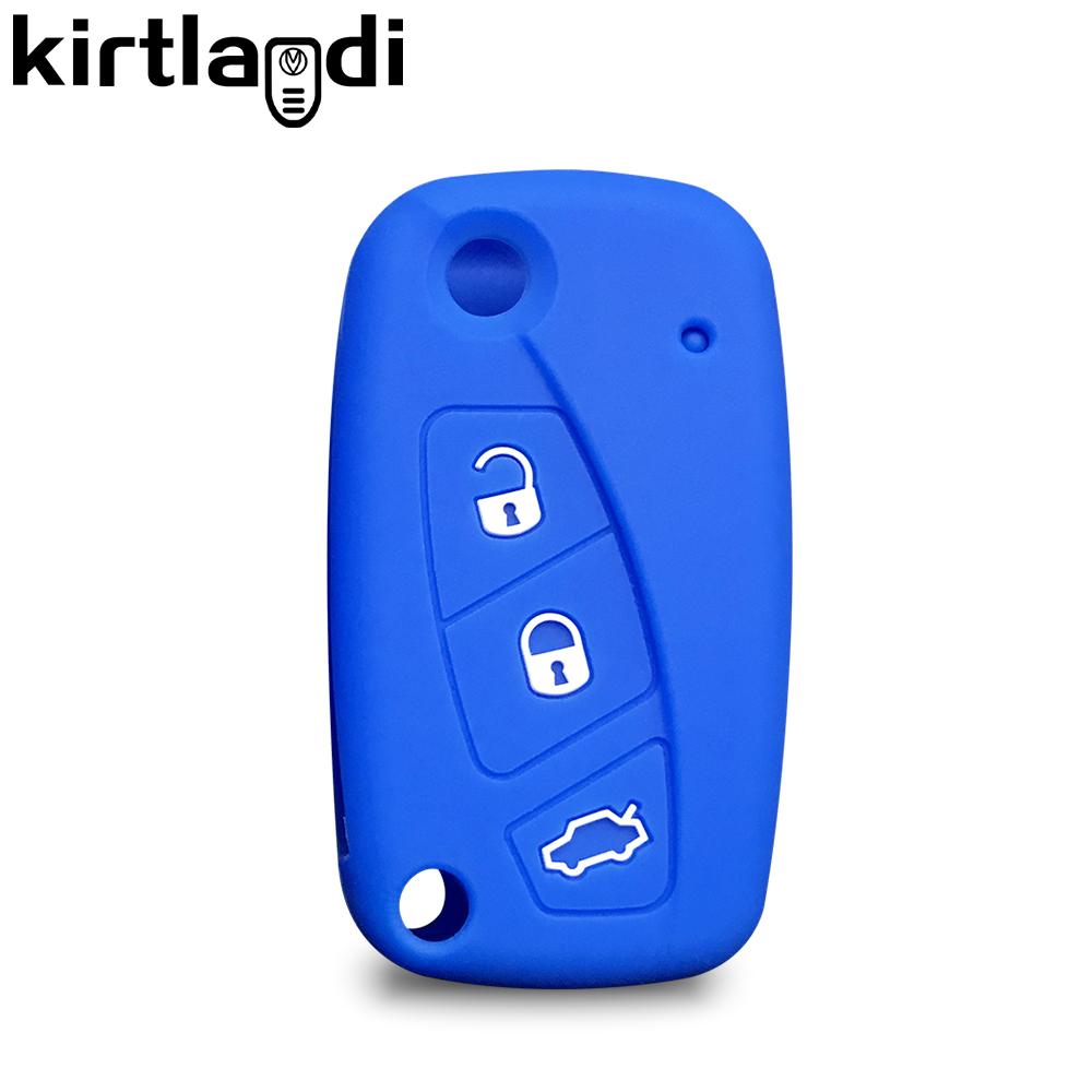 Husă Siliconică pentru Cheie Tip Brichetă pentru Fiat Panda Idea Stilo Ducato Bravo 500 Doblo Grande Punto Bravo Microbuz Linea Telecomandă cu 3 Butoane