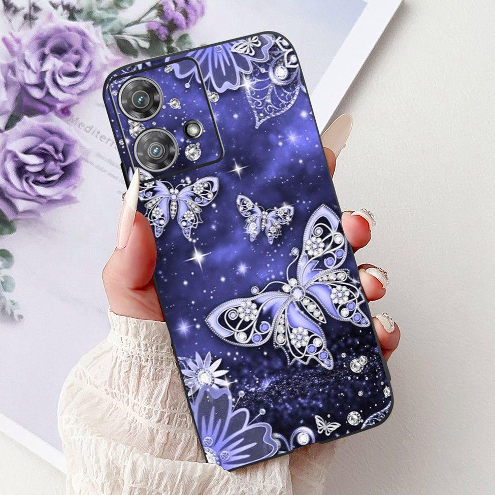 For Motorola Edge 40 Neo Case XT2307-1 Fashion Luxury Cute Cartoon Silicone Shockproof Bumper For Motorola Edge 40Neo Back Cover
