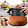 3Pcs Cake Tins Round Springform Cake Tin Set Flat Base Cake Tins Leak Proof Round Baking Tins