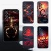 Cool Myth Art Scorpion Phone Case For Samsung S9,S10,S20,S10,S21,S25,S24,S23,Ultra,FE,Plus,Lite,Soft Silicone Black Cover