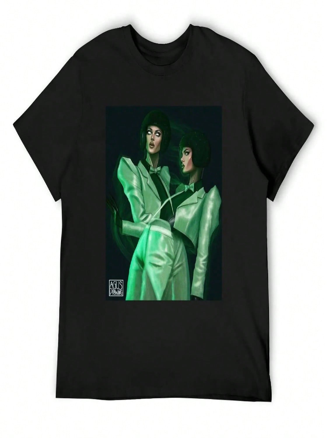Gigi Goode Glitter From Rupaul s Drag Race By Agusdrawing T-Shirt Anime Tshirt Boys Animal Print Aesthetic Clothes unisex T Shirts S разноцветный