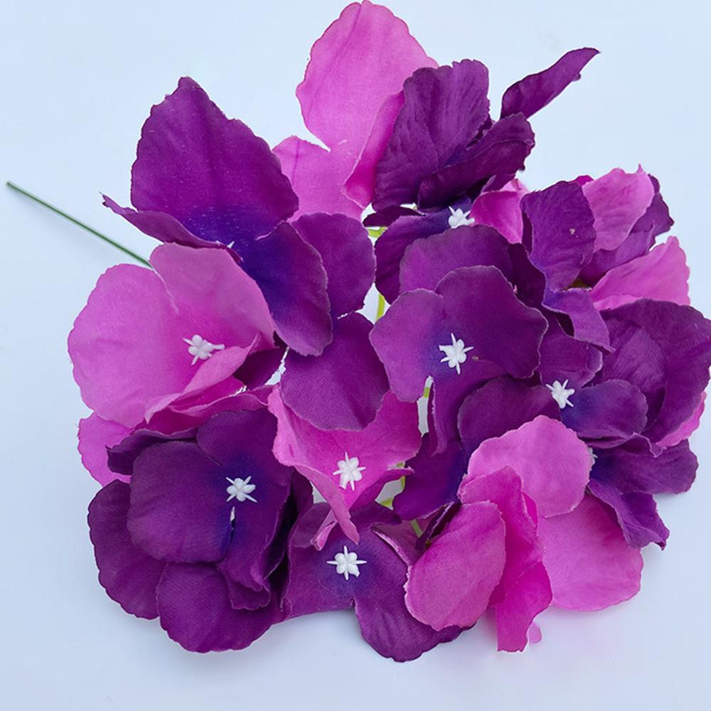 European Retro Fall British Hydrangea Artificial Small Branch Silk Flower DIY Wedding Scrapbook Flores Artificiales House Decor