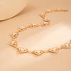 Fashion Imitation Pearl Love Waist Chain Waist Chain Sexy Geometric Metal Chain Body Chain