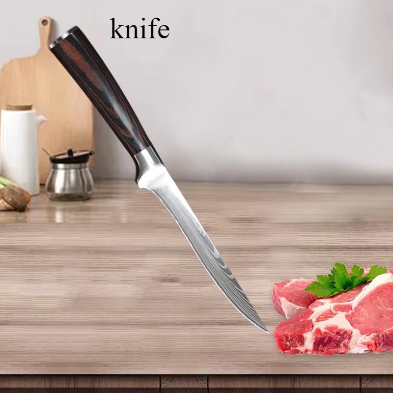 6 "boning Knife Damascus Laser Grain Chef's Knife Handy Home Stainless Steel Knife Kitchen Cutting Knife Peeling Knife Fruit Knife