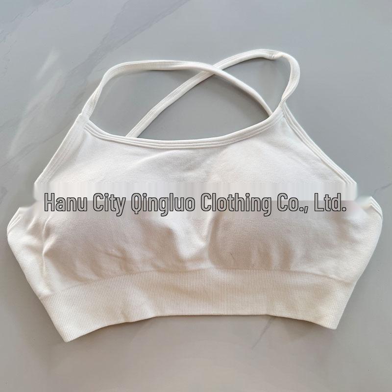 DFYNE Nahtloser Sport-BH mit Kreuzrücken aus Nylon-Spandex für Damen