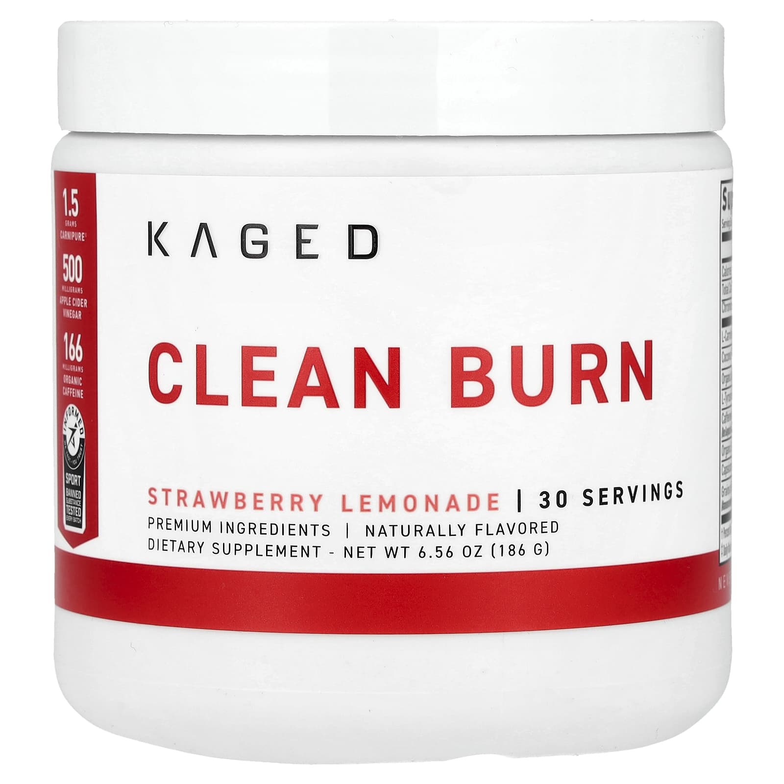 

Clean Burn, Strawberry Lemonade, 186G(6.56Oz)