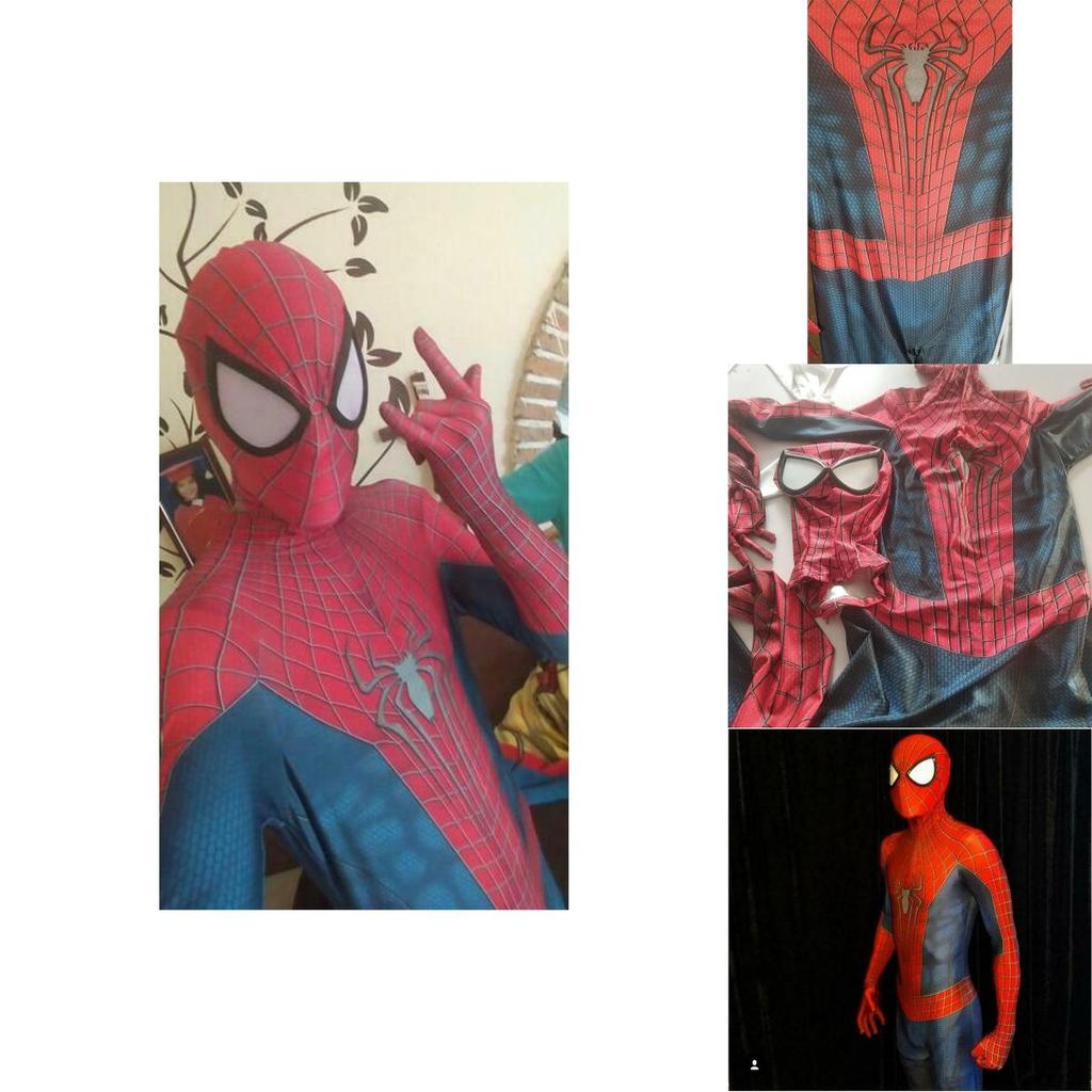Atmungsaktiver Bequemer Spiderman Zentai Anzug Für Erwachsene Halloween Kostüm