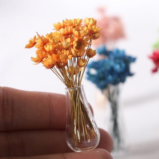 Mini Flower Vase Elegant Decoration Compact Doll House Mini Flower Bowl