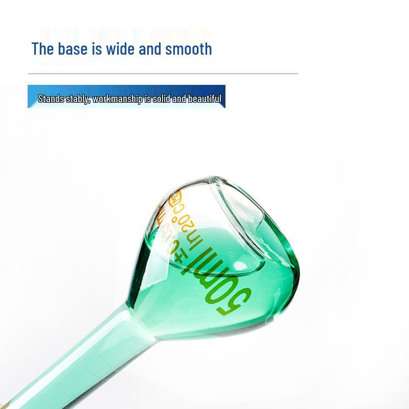 Thickened High Borosilicate Brown Glass Volumetric Flask with Ground Mouth Stopper for Teaching