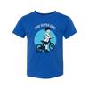 Unisex Bicycle Riding T Shirt With Stay Safe Graphic Showing Child On Bike In He