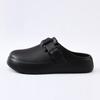 New women's solid color hole shoes platform non-slip wear-resistant fashion simple outdoor beach bag head slippers