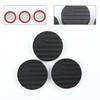 3PCS Matte Black Door Key Socket Cover For Jeep Wrangler TJ JK JL JT Gladiator