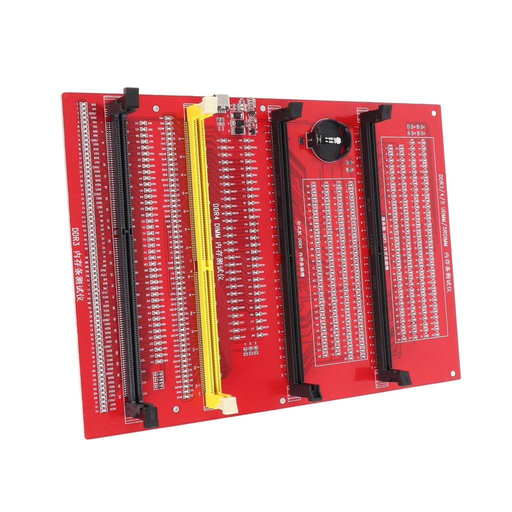 RAM Memory Diagnostic Analyzer 4 in 1 Desktop DDR3 DDR4 DDR5UDMM DDR5RDIMM Tester Card with Light