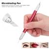4pcs Manual Microblading Pen Aluminum Alloy Makeup Eyebrow Tattoo Pen Set Accessory