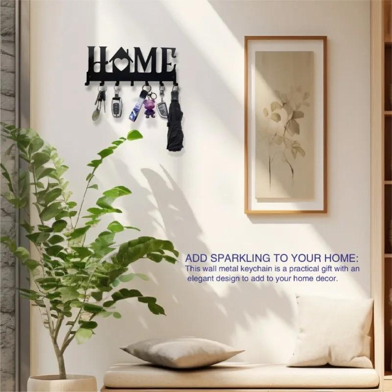 1 Stück Wandmontierter Dekorativer Schlüsselhalter Sweet Home, Schlüsselwandhaken, Kreativer Schlüsselhalter für Haustür