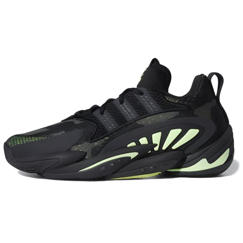 Adidas Originals Crazy BYW X 2.0 Synthetic Leather Sports Shock Absorption Low Top Lifestyle Shoes Unisex Sneakers Black Green EE6012