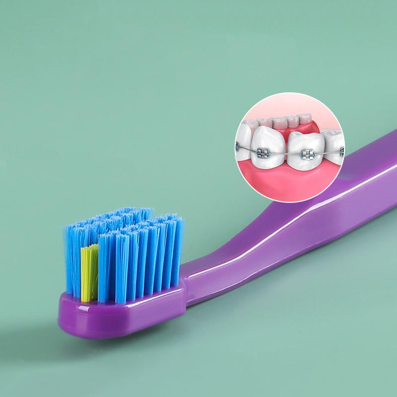 1/3 Pcs Deeply Clean Orthodontic Braces Adult Orthodontic Toothbrushes Dental Soft Toothbrush With Dust Cover