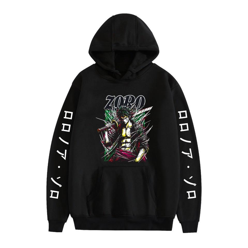 

New Arrivals Couple Fashion for Fans of ONE PIECE Graphic Printed Sweatshirt Outdoor Sport Cosplay Pullovers Hoodie Cosplay Costume XS чёрный