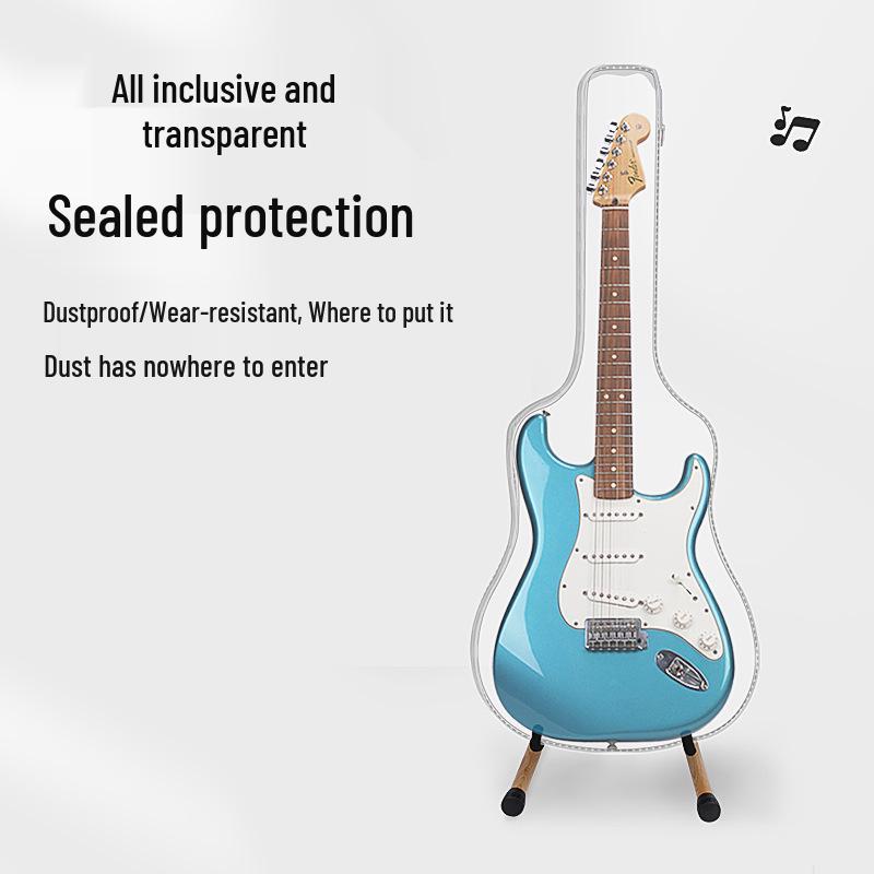 Waterproof Transparent Electric Guitar Gig Bag - Sealed Protective Dustproof Case