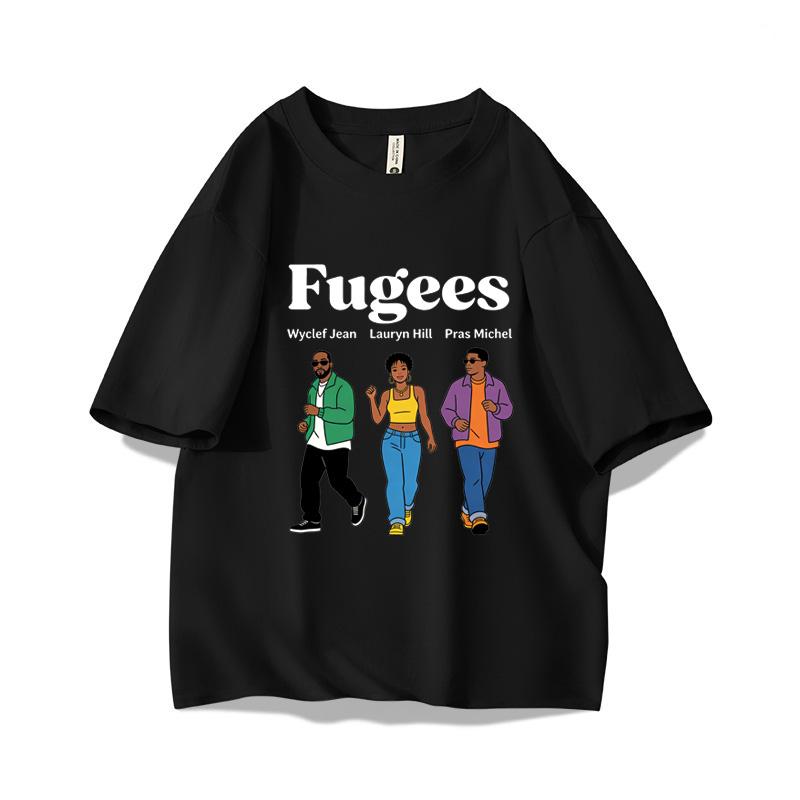 

Fugees T Shirt Unisex 100 Cotton Spring Summer Fashion 90s Hip Hop Classic Casual Short Sleeve Streetwear Oversized Top L