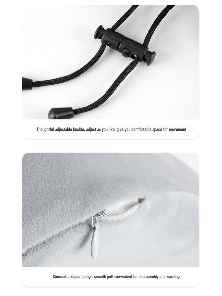 Portable U-Shaped Memory Foam Travel Neck Pillow - Perfect for Airplanes, High-Speed Rail, Office Naps & Cervical Support
