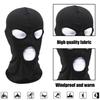 Kingsie Stretch 3-Hole Full Face Mask, Lightweight, Windproof and Sun Protection, Balaclava Helmet Inner, for Cycling, Motorcycles, and Airsoft (3-Hol