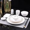 New Chinese Style Gold Rim Ceramic Dinnerware Set