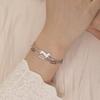 Adjustable Titanium Steel Bracelet With Dachshund Pendant Minimalist Double Opening Design Trendy Personalized Jewelry