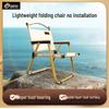 Kermit Tempered Portable Folding Chair - Ideal for Camping, Outdoor, Beach, and Fishing.