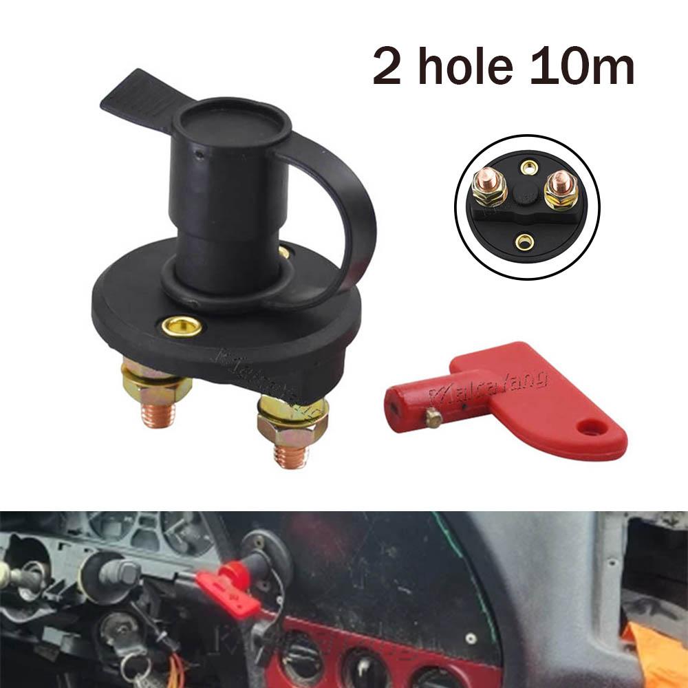 AD 12V Key Battery Isolator Disconnector Cut Off Main Kill Vehicle Modified Car Power Switch Car Battery Power Switch For Truck