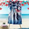 Name Custom WangXian Print Beach Towel, Large Soft Quick Dry Towel for Beach Camping Swimming