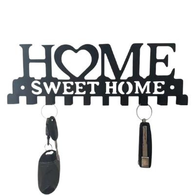 New Metal Key Holder Accessories with Screws Key Wall Hook Black Key Hanger Home Organizer